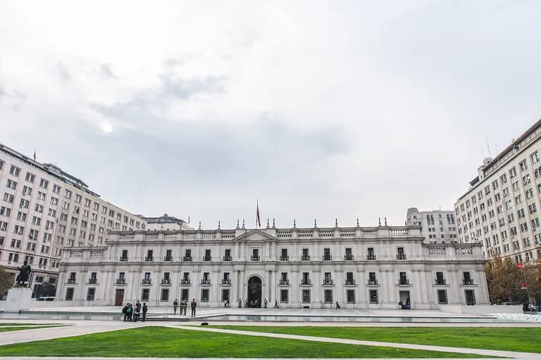 Palacio de La Moneda, sede del Gobierno de Chile, en Santiago